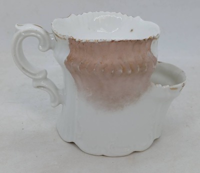 Porcelain Shaving Mug with Floral Design - 3