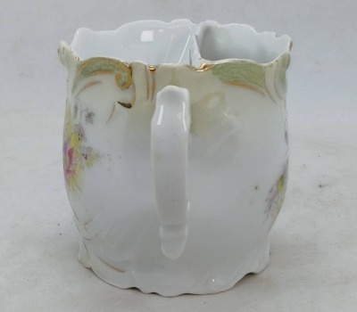 Porcelain Shaving Mug with Floral Design - 4