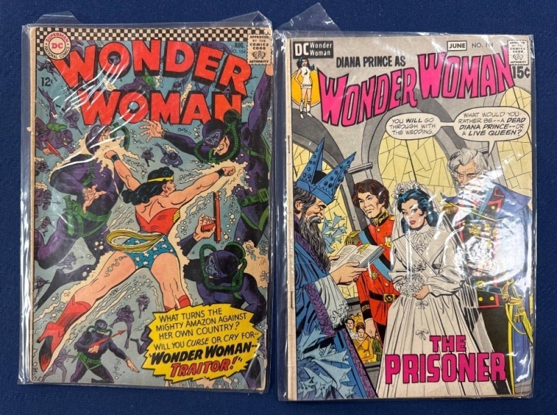 Two Wonder Woman Comic Books, DC Comics