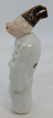 Japanese Porcelain Sanbaso Monkey Figure - 2