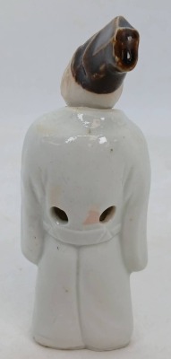 Japanese Porcelain Sanbaso Monkey Figure - 3