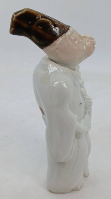 Japanese Porcelain Sanbaso Monkey Figure - 4