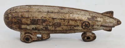 Cast Iron Zep Toy Airship