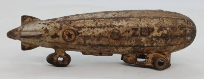 Cast Iron Zep Toy Airship - 3