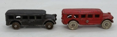 Cast Iron Toy Buses - 2