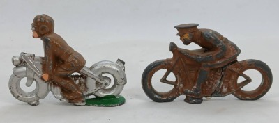 Barclay Motorcycle Cast Iron Toys - 3