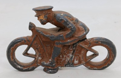 Barclay Motorcycle Cast Iron Toys - 9