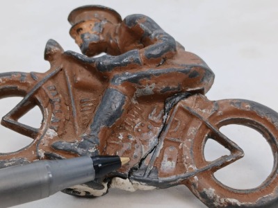 Barclay Motorcycle Cast Iron Toys - 11