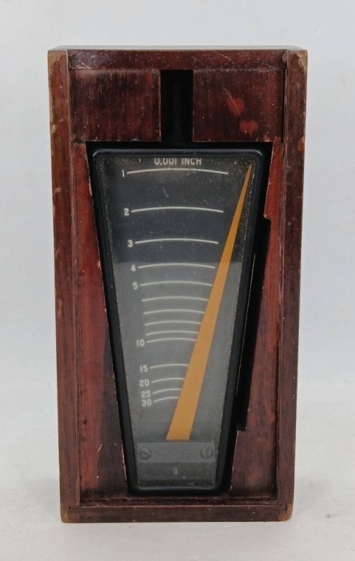 American Instrument Co. Gauge with Wooden Case