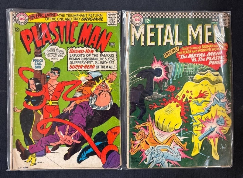 Plastic Man #1 and Metal Men #21 Comic Lot