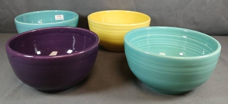 Four Fiesta Bristol Bowls