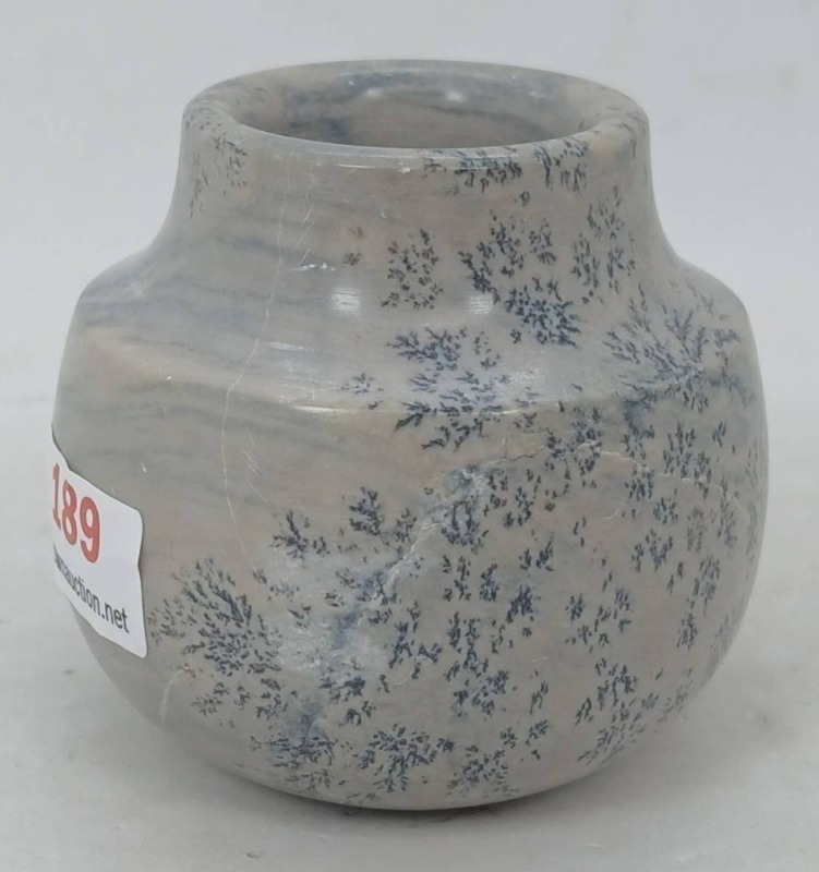 Marbleized Ceramic Cabinet Vase