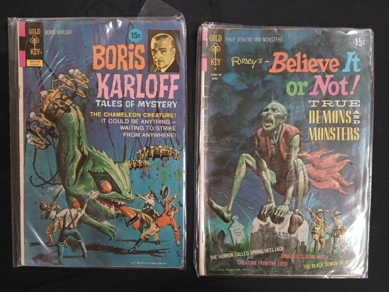 Gold Key Comic Lot: Boris Karloff, Ripley"s