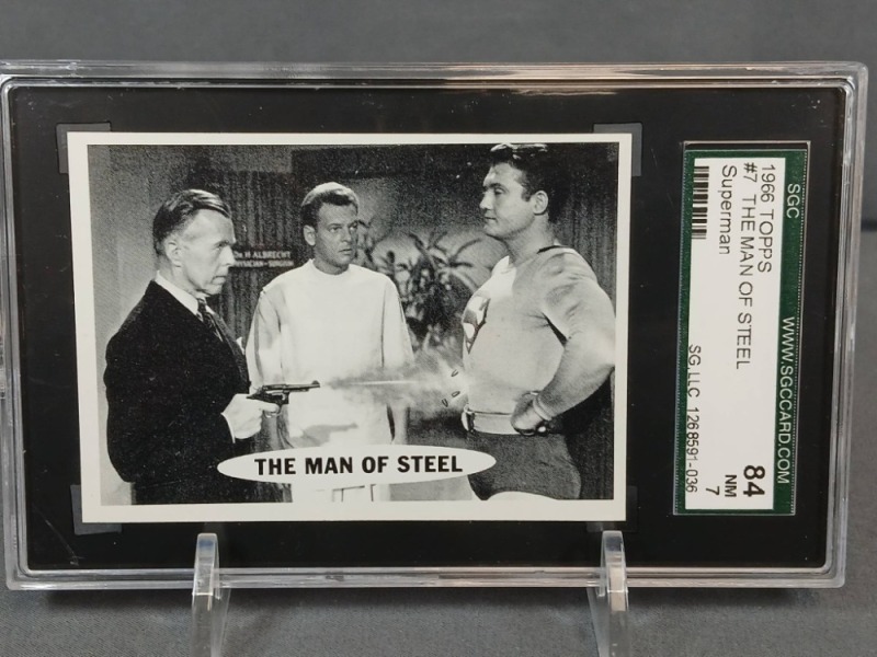 1966 Topps Superman Card #7, Graded NM 84 by SGC