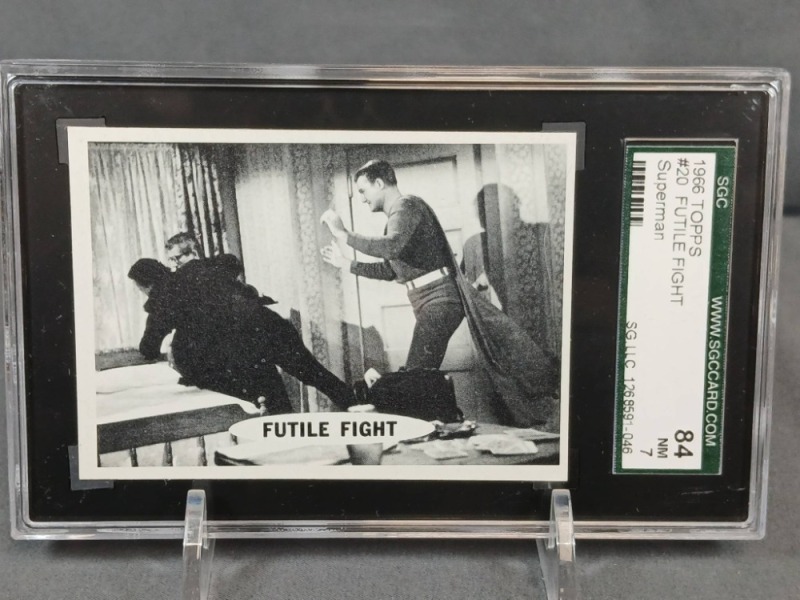 1966 Topps Superman Card #20 Futile Fight