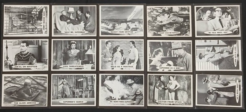 (15) 1958 Topps Superman Trading Cards