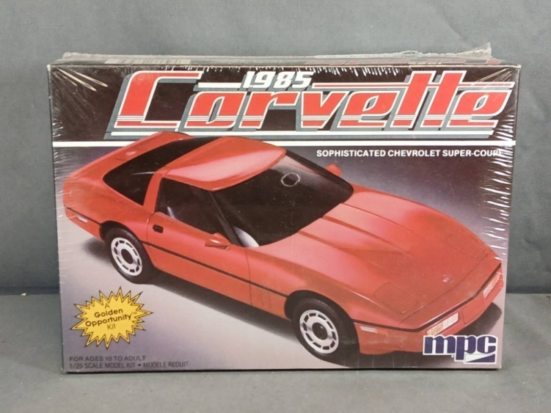 1985 MPC Corvette Model Kit in Original Packaging