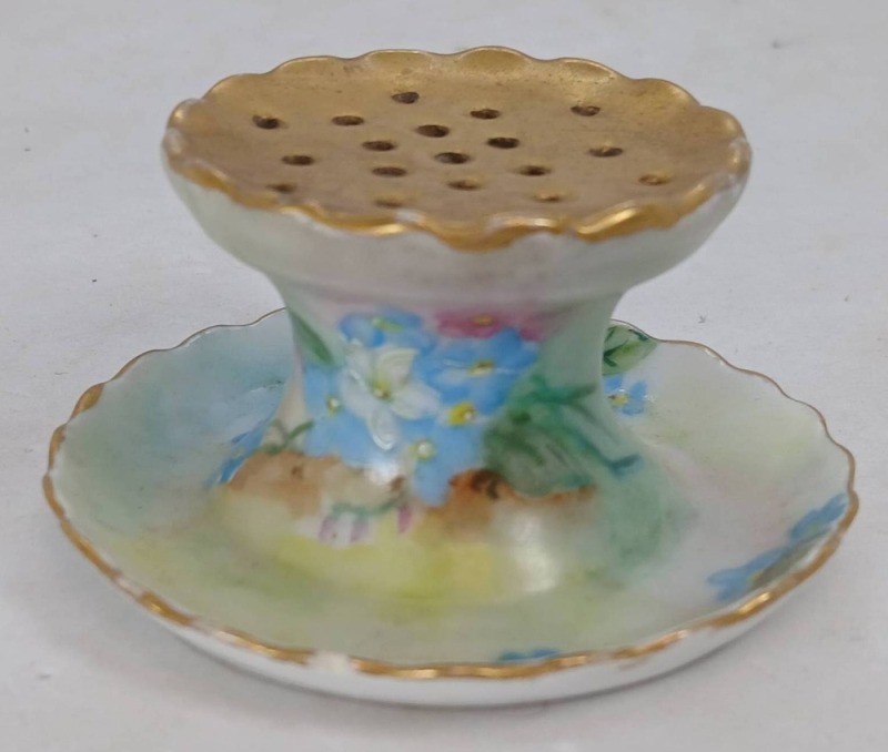 Handpainted Porcelain Hat Pin Holder