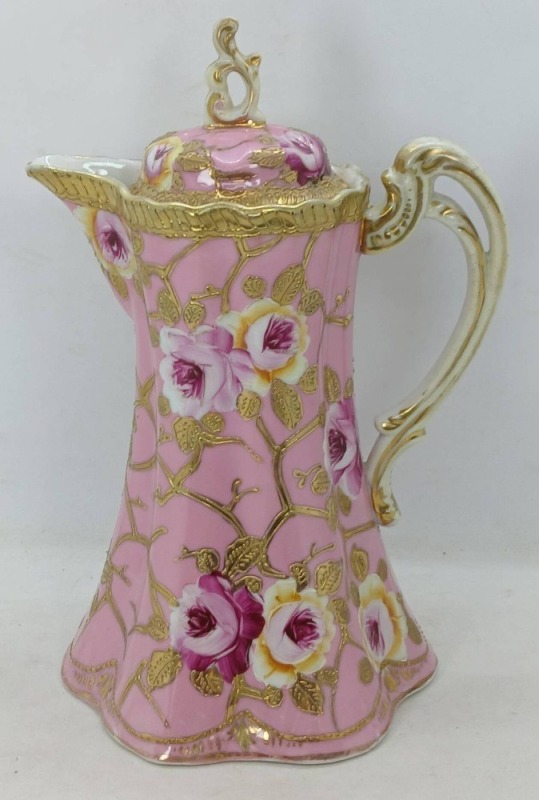 Hand-Painted Nippon 9.5" Chocolate Pot