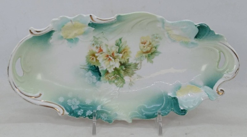 RS Germany Porcelain Floral Relish Tray