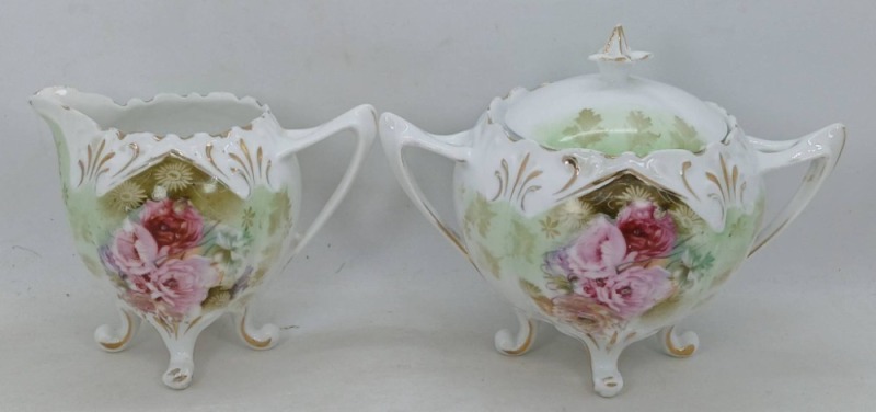 RS Prussia Creamer and Sugar Bowl Set