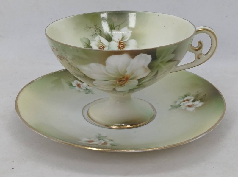 RS Prussia Floral Coffee cup and Saucer Set