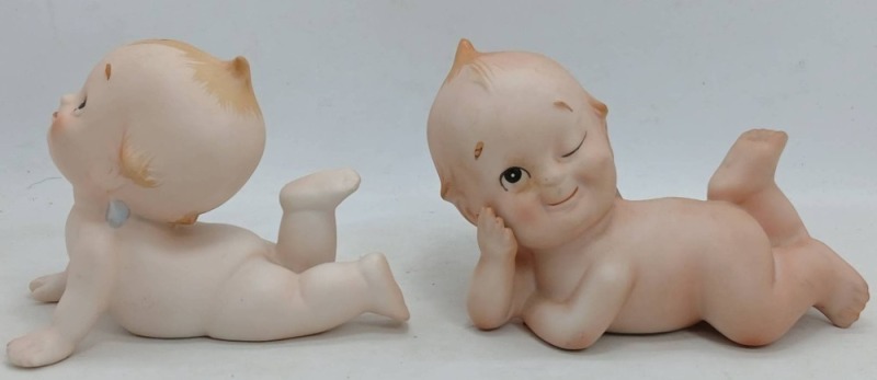 Bisque Porcelain Kewpie Figurines from Japan