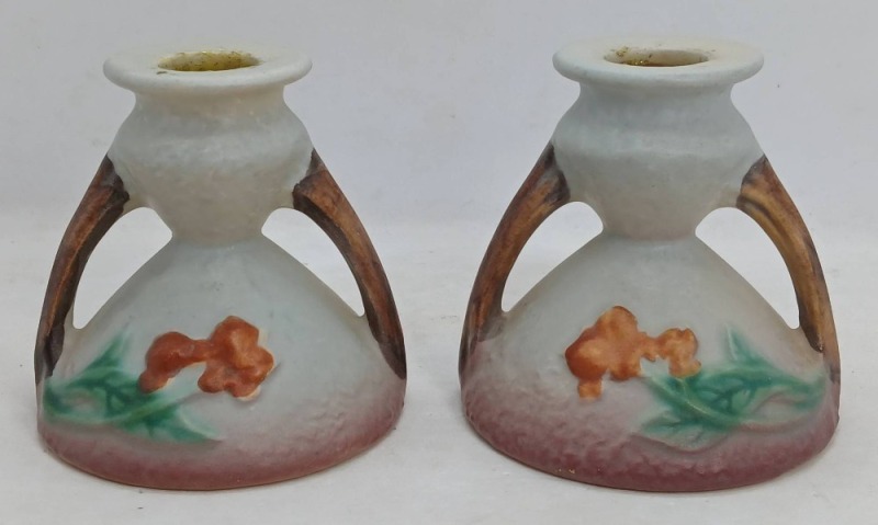 Roseville Bittersweet Candleholders