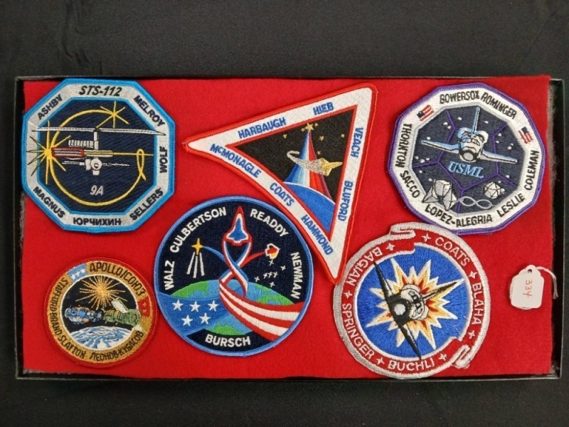 Six NASA Mission Embroidered Patches