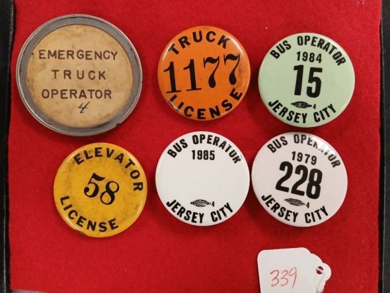 Transportation License Buttons