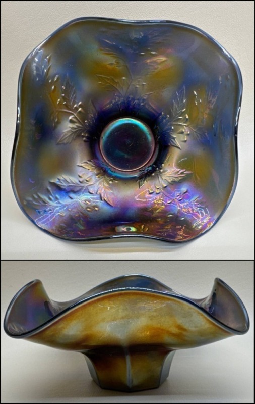 Carnival Glass Bowl, 3-Inch Tall