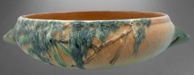 Roseville Moss 292-8" Bowl, Pink/Green