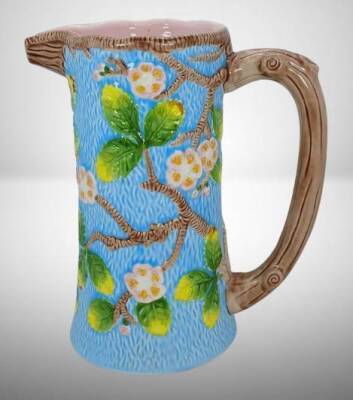 Andrea by Sadek Floral Ceramic Majolica-style Pitcher