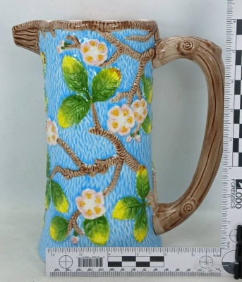 Andrea by Sadek Floral Ceramic Majolica-style Pitcher - 10