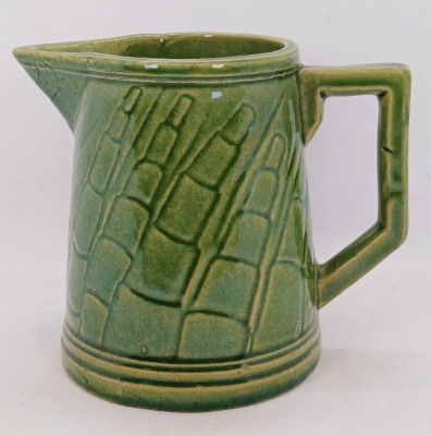 Green Glazed Ceramic Milk Pitcher - 2