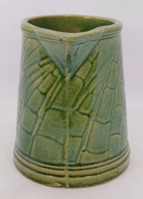 Green Glazed Ceramic Milk Pitcher - 3