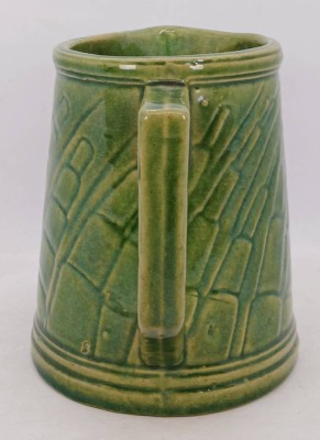 Green Glazed Ceramic Milk Pitcher - 5