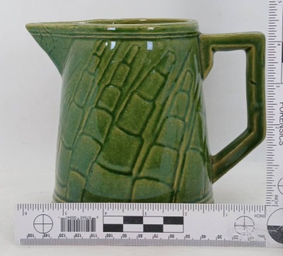 Green Glazed Ceramic Milk Pitcher - 7