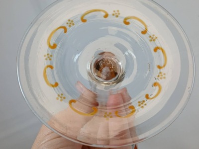 Moser Art Glass Amber Floral Vase - 6