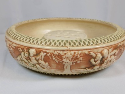 Roseville Donatello 54-8" Bowl and Flower Frog - 4