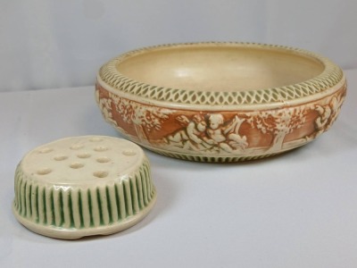 Roseville Donatello 54-8" Bowl and Flower Frog - 5