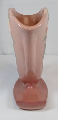Roseville Mock Orange 972-7" Vase, Pink - 3