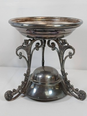 Victorian Blue Cased Glass Bride's Basket - 11