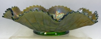 Northwood Carnival Glass Fruits and Flowers 10"d Bowl - 3