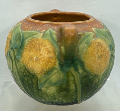 Roseville Sunflower 4" Bowl Vase - 3