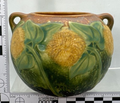 Roseville Sunflower 4" Bowl Vase - 4