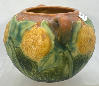 Roseville Sunflower 4" Bowl Vase - 5