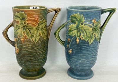 (2) Roseville Bushberry 29-6" Vases - 2