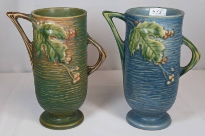 (2) Roseville Bushberry 29-6" Vases - 4