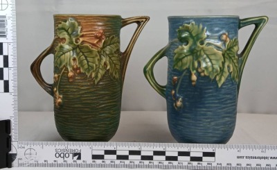 (2) Roseville Bushberry 29-6" Vases - 10